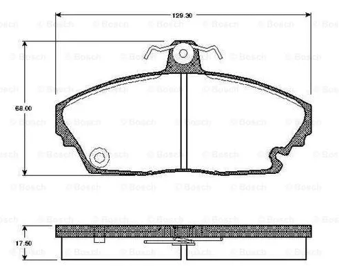 Brake Pad Set, disc brake (0 986 TB2 758)