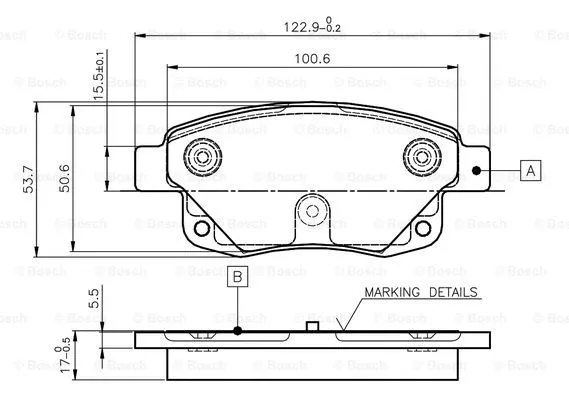 Brake Pad Set, disc brake (0 986 TB2 983)
