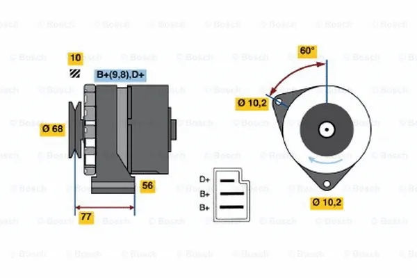 Alternator (0 986 031 420)