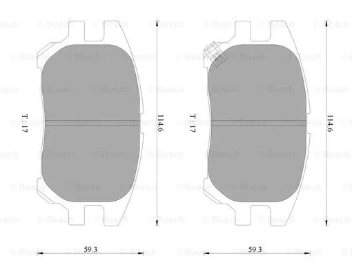 Brake Pad Set, disc brake (0 986 AB2 365)