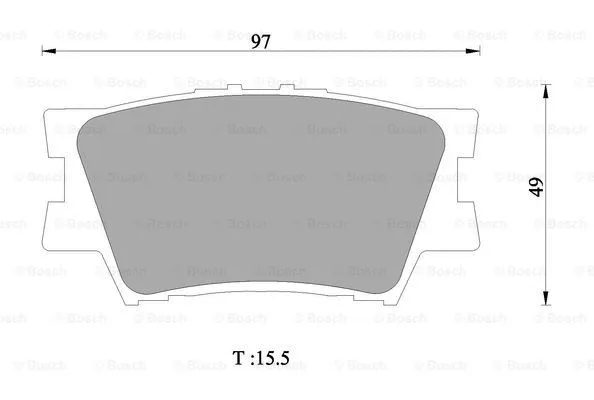 Brake Pad Set, disc brake (0 986 AB1 421)
