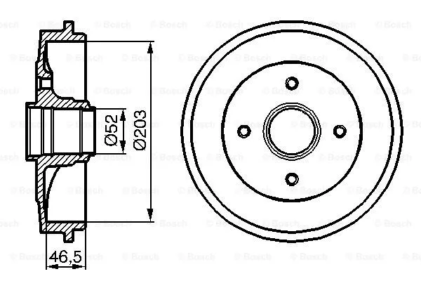 Brake Drum (0 986 477 127)