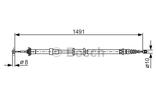 Cable Pull, parking brake (1 987 482 202)