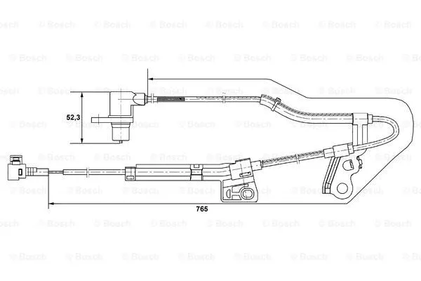 Sensor, wheel speed (0 265 006 677)