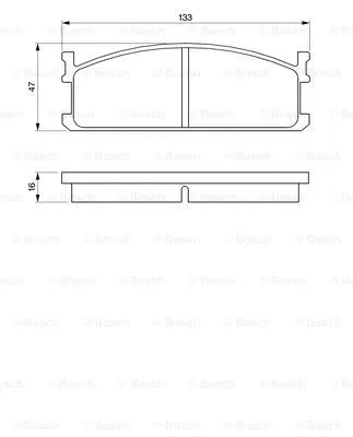 Brake Pad Set, disc brake (0 986 424 157)