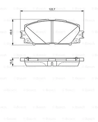 Brake Pad Set, disc brake (0 986 494 670)