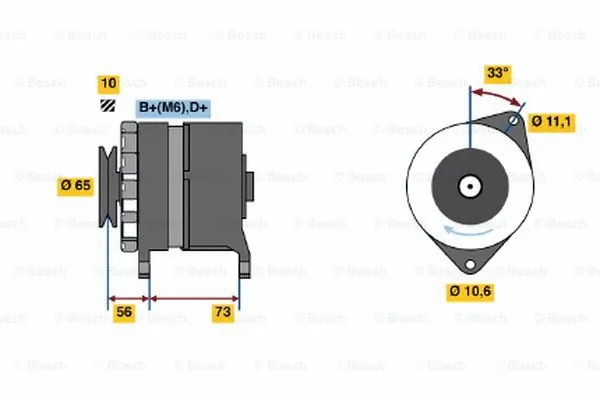 Alternator (0 986 034 480)
