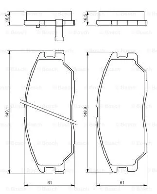 Brake Pad Set, disc brake (0 986 494 360)