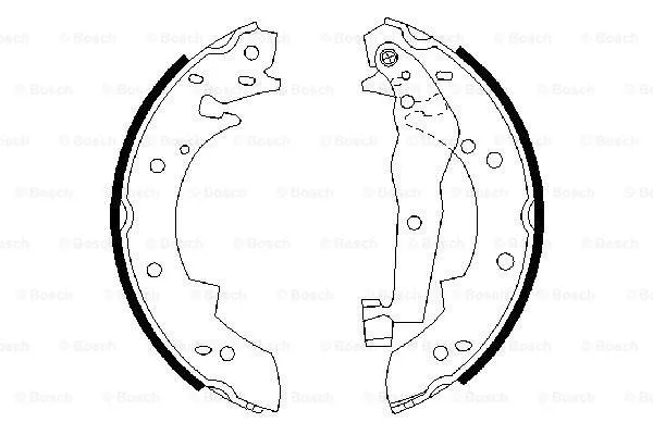 Brake Shoe Set (0 986 487 013)