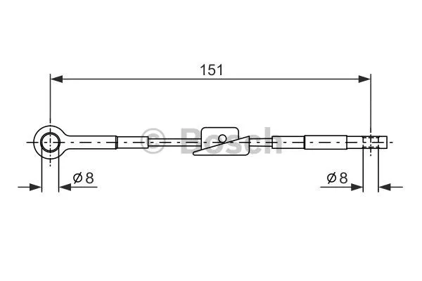 Cable Pull, parking brake (1 987 477 367)