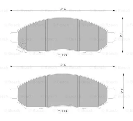 Brake Pad Set, disc brake (0 986 AB9 300)