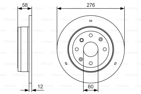 Brake Disc (0 986 479 T83)