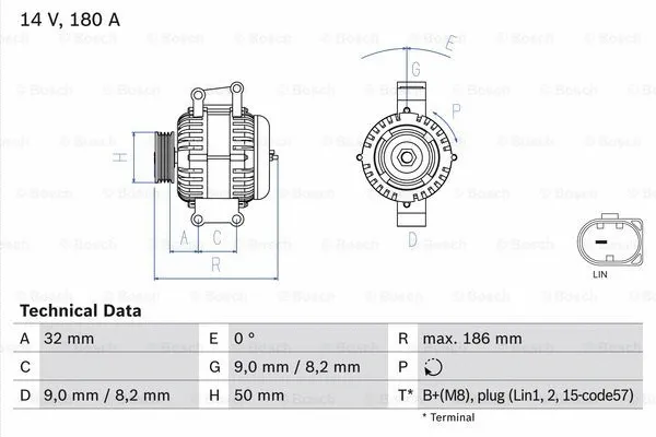 Alternator (0 986 084 590)