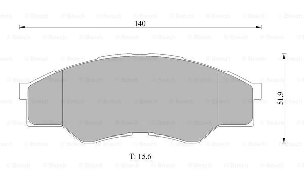 Brake Pad Set, disc brake (0 986 AB1 007)