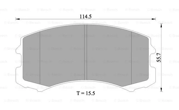 Brake Pad Set, disc brake (0 986 505 082)