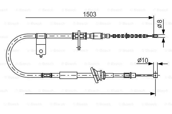 Cable Pull, parking brake (1 987 482 164)