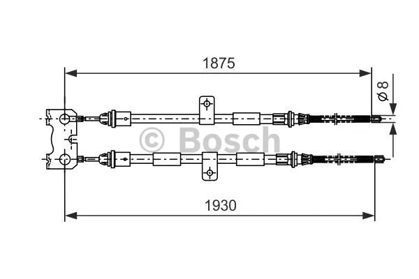 Cable Pull, parking brake (1 987 477 520)