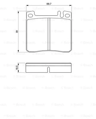 Brake Pad Set, disc brake (0 986 424 190)