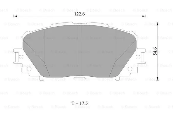 Brake Pad Set, disc brake (0 986 AB1 498)