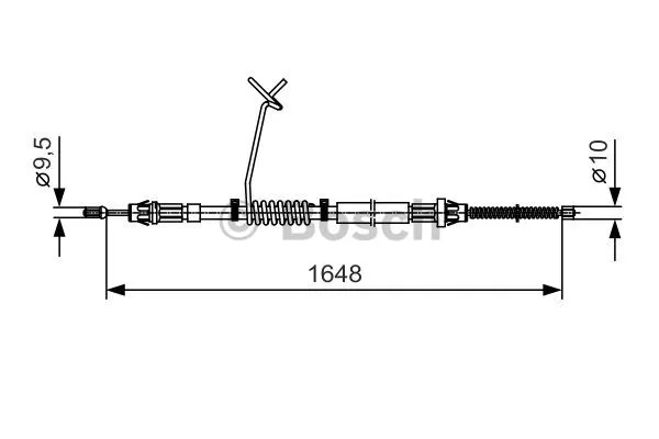 Cable Pull, parking brake (1 987 482 035)