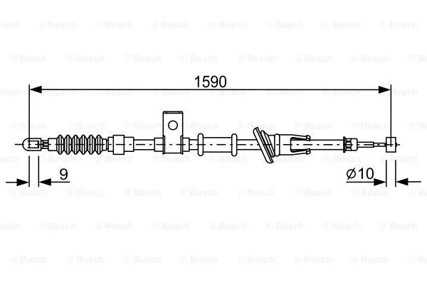 Cable Pull, parking brake (1 987 477 878)