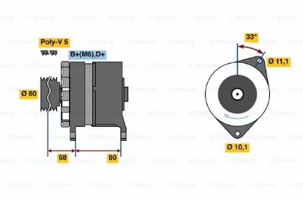 Alternator (0 120 488 275)