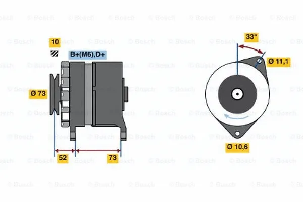 Alternator (0 986 034 640)