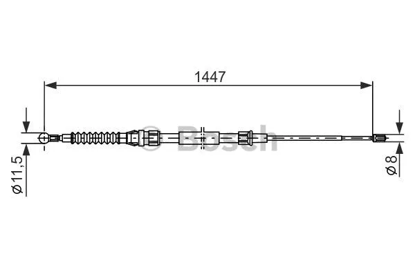 Cable Pull, parking brake (1 987 477 957)