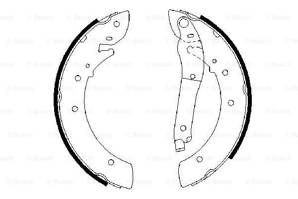 Brake Shoe Set (0 986 487 403)