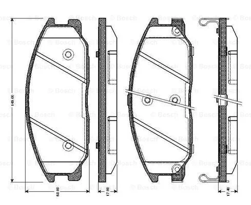 Brake Pad Set, disc brake (0 986 TB2 379)