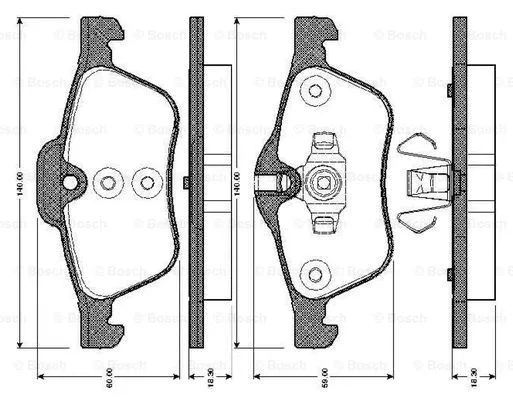 Brake Pad Set, disc brake (0 986 TB2 840)