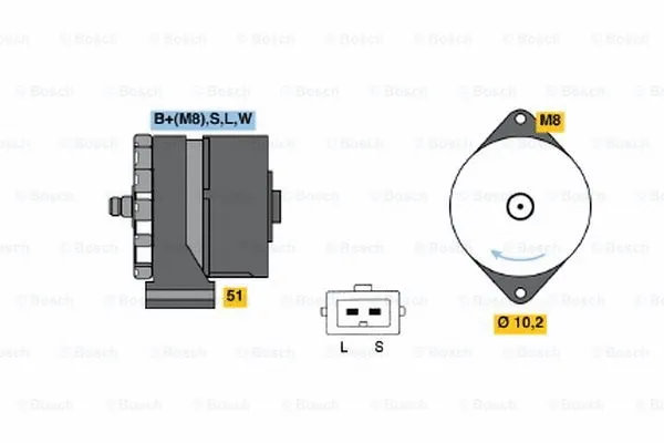 Alternator (0 120 488 296)