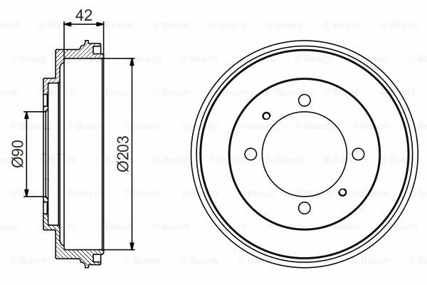 Brake Drum (0 986 477 202)