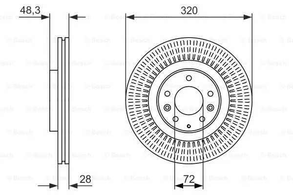 Brake Disc (0 986 479 795)
