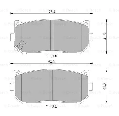 Brake Pad Set, disc brake (0 986 505 661)