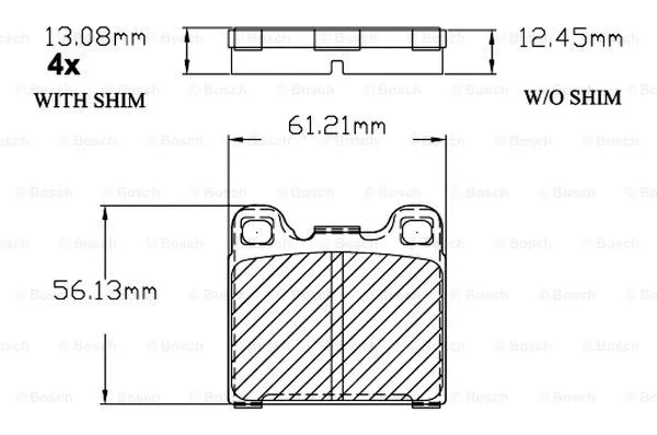 Brake Pad Set, disc brake (F 03B 150 204)