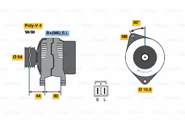 Alternator (0 986 042 941)
