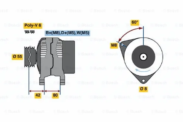 Alternator (0 123 310 015)