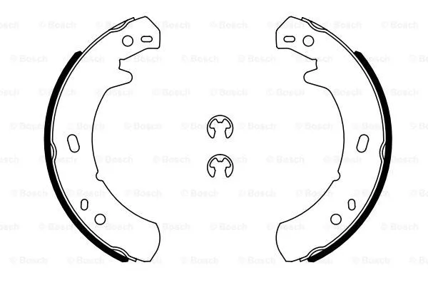 Brake Shoe Set, parking brake (0 986 487 914)