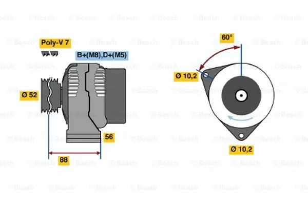 Alternator (0 123 520 022)
