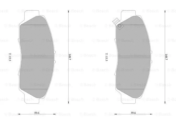 Brake Pad Set, disc brake (0 986 AB1 424)