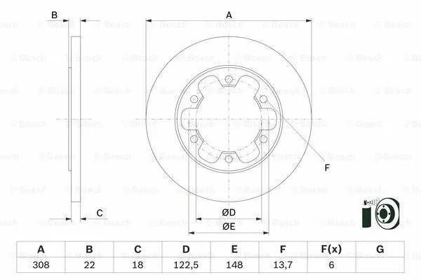 Brake Disc (0 986 479 D43)