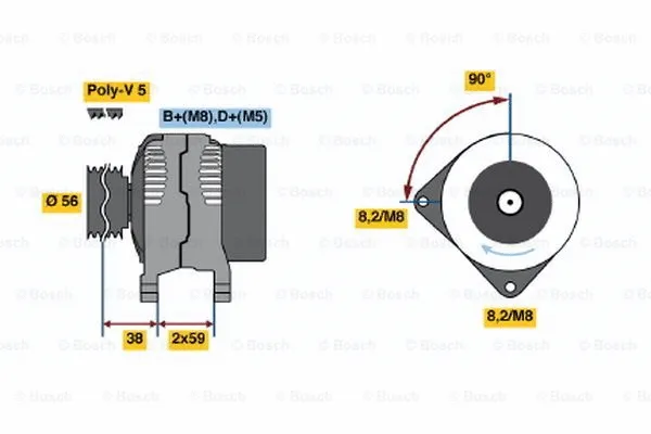 Alternator (0 123 320 025)