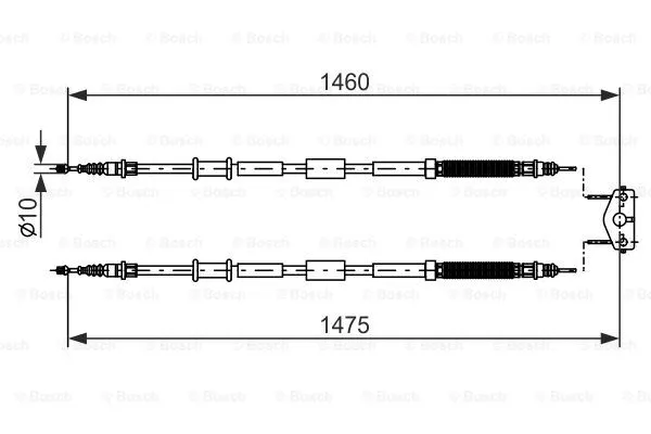 Cable Pull, parking brake (1 987 482 198)