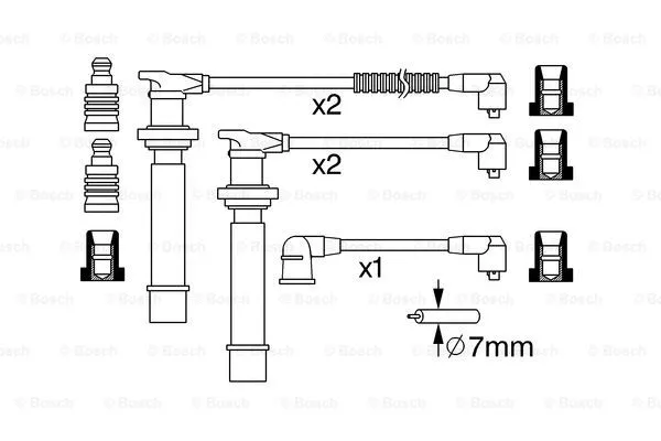 Ignition Cable Kit (0 986 357 274)
