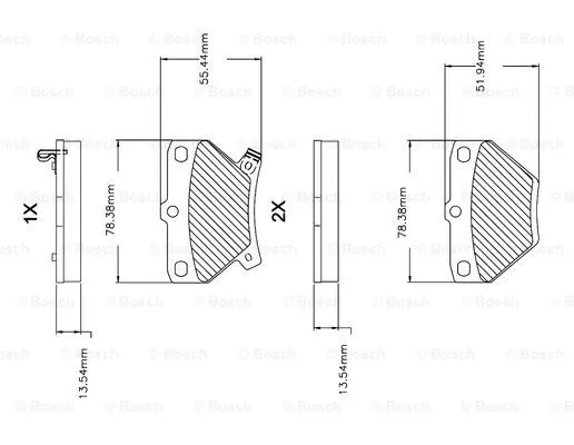 Brake Pad Set, disc brake (F 03B 150 074)