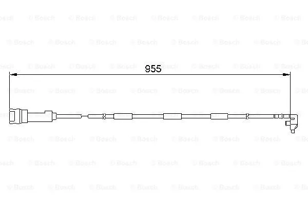 Warning Contact, brake pad wear (1 987 474 906)