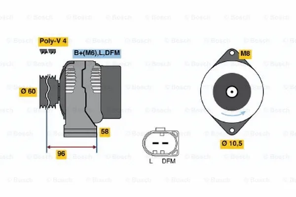 Alternator (0 124 325 007)
