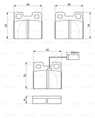 Brake Pad Set, disc brake (0 986 424 049)