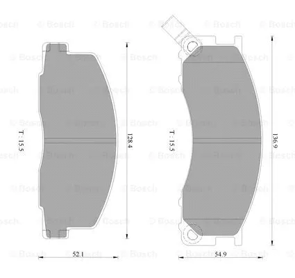 Brake Pad Set, disc brake (0 986 AB2 449)